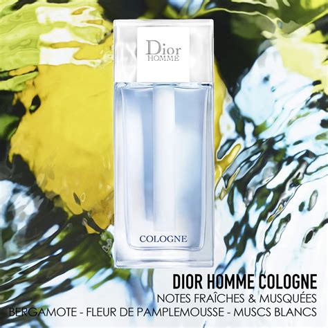 dior homme cologne notes